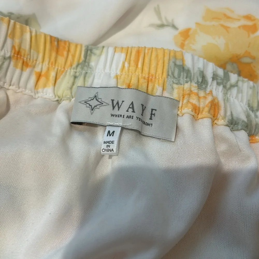 WAYF yellow floral two piece set - Picture 4 of 5
